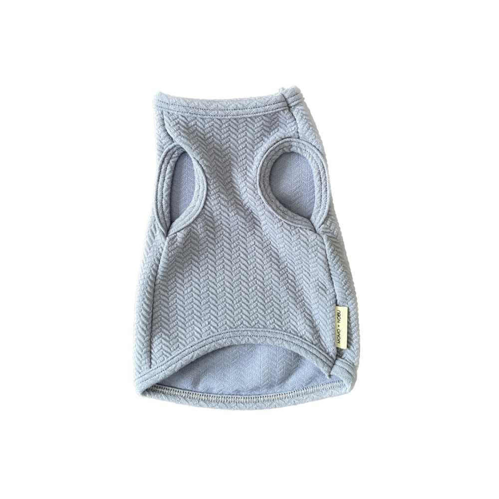 Gray dog sweater on a white background