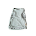 Gray pet vest on a white background